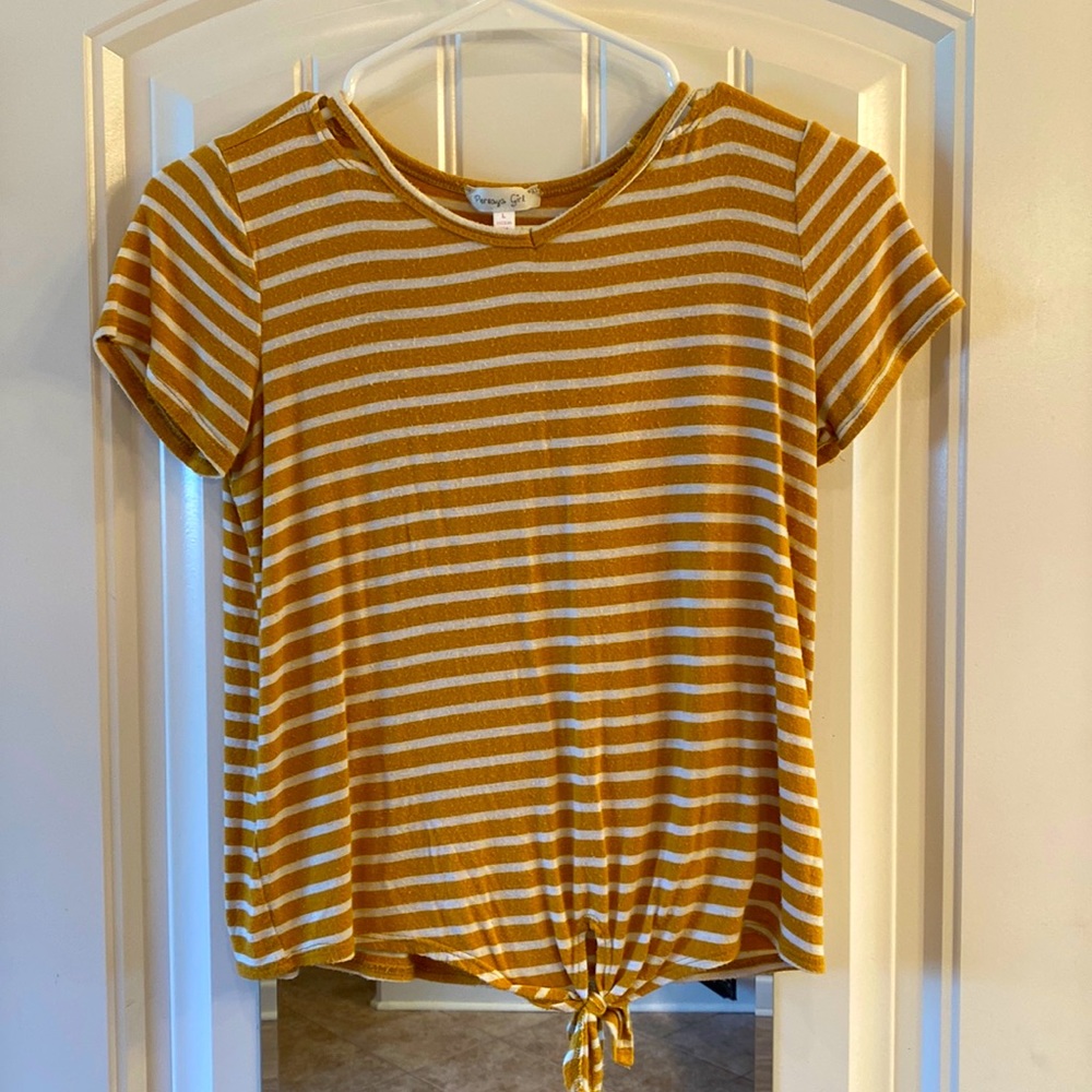 Kay Tie Front Cut Out Top (Girl L) - Picture 2 of 6